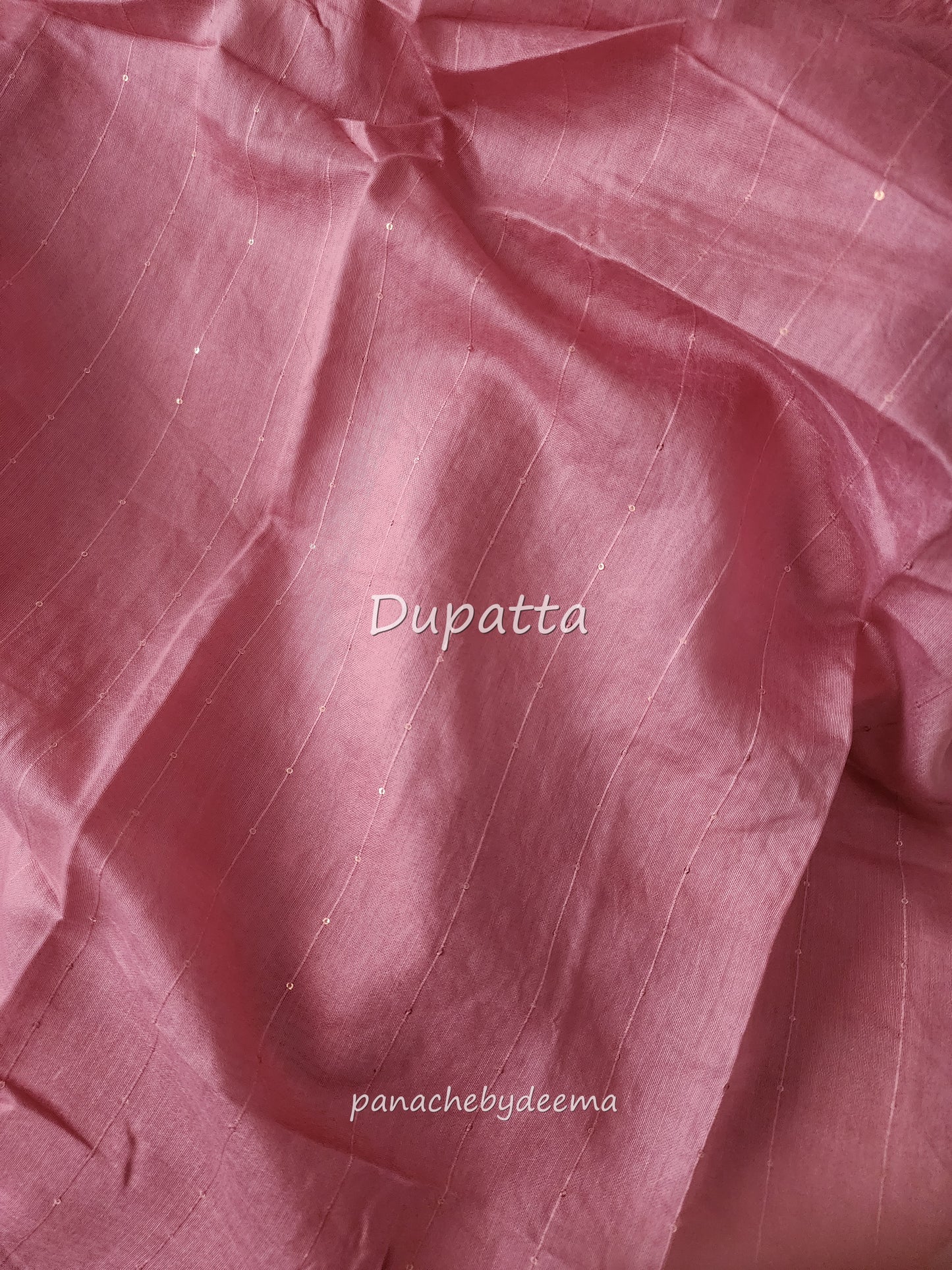 Semi raw silk hakoba material unstitched salwar set | Peachy pink | H3