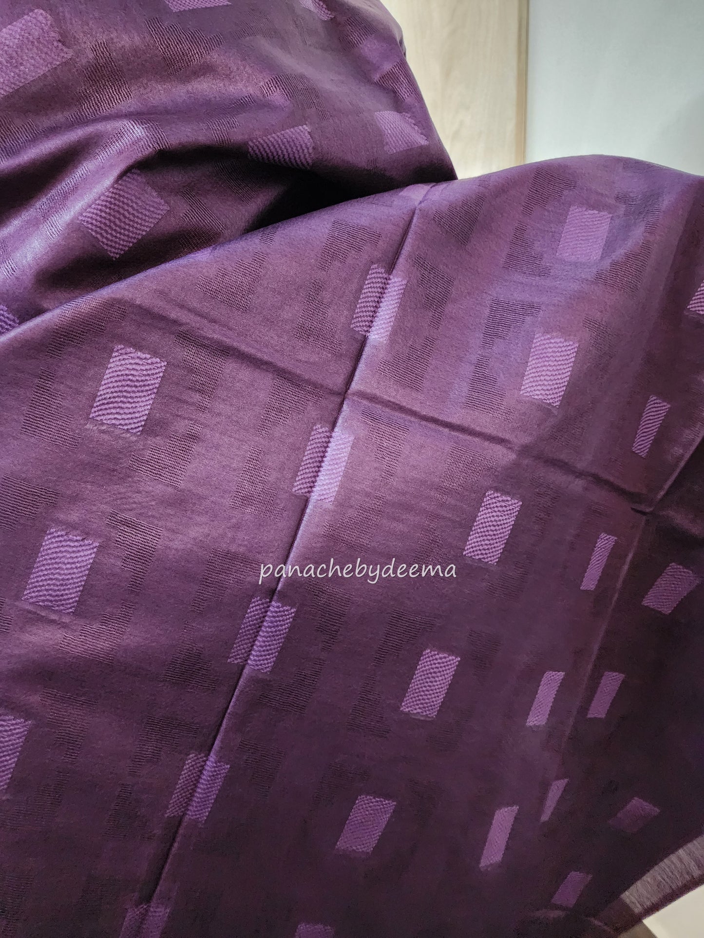 Beautiful semi munga silk saree | Grape | M1