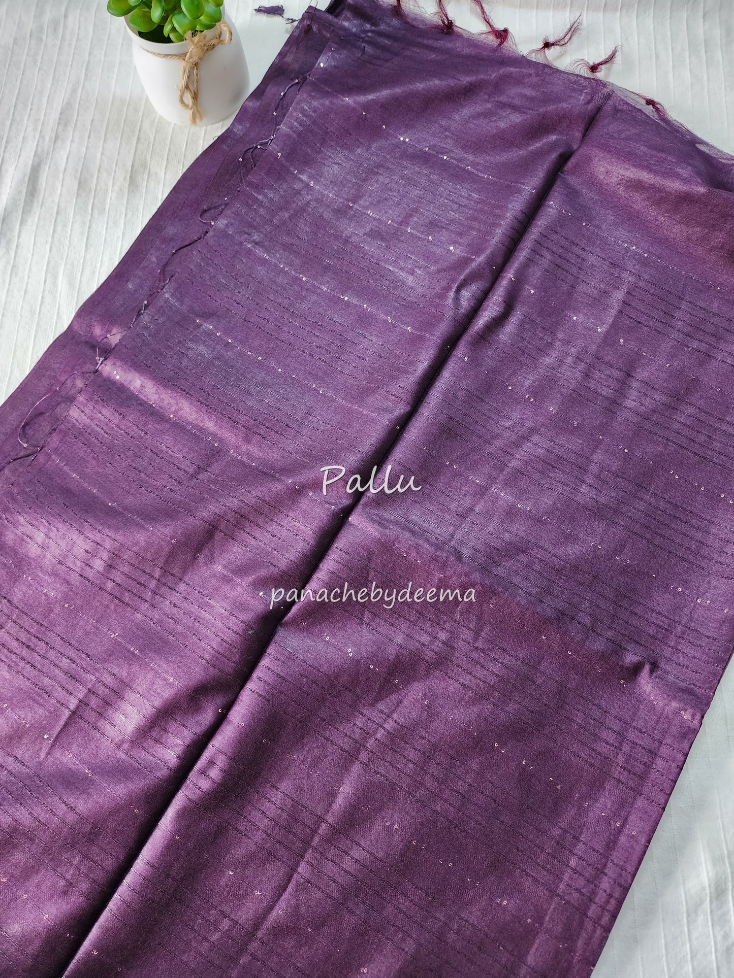 Beautiful semi munga silk saree | Grape | M1