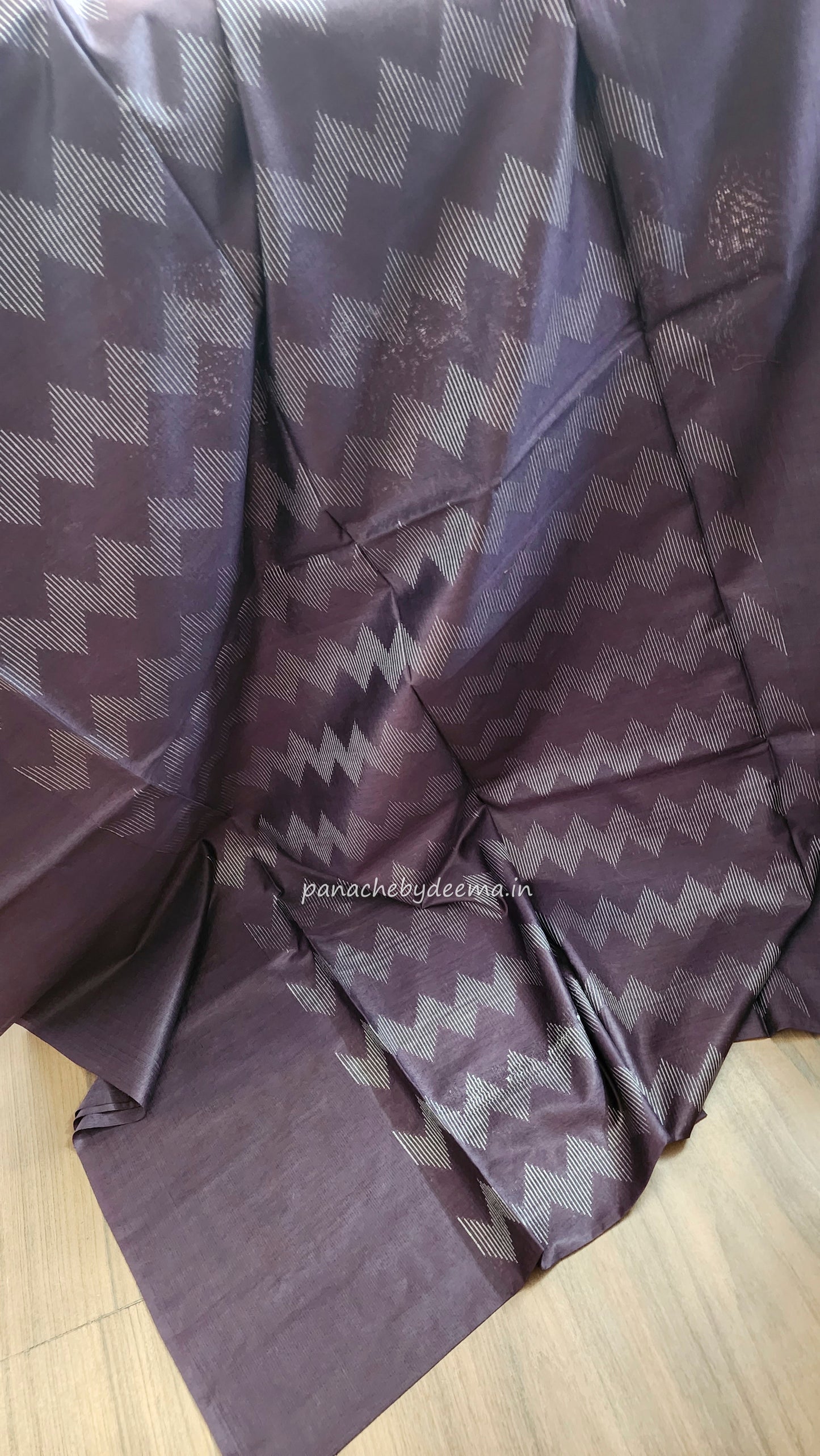 Beautiful semi munga silk saree | Wine | MS8