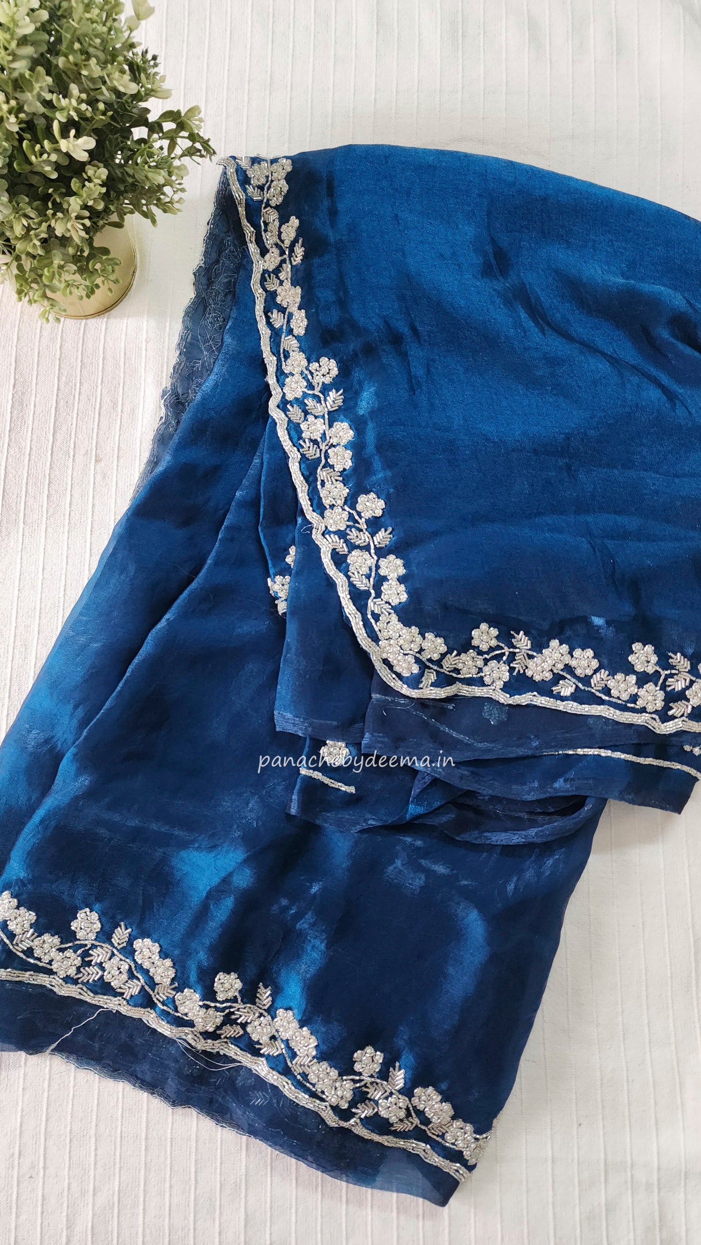 Desiger saree with heavy handwork| Blue | TS6
