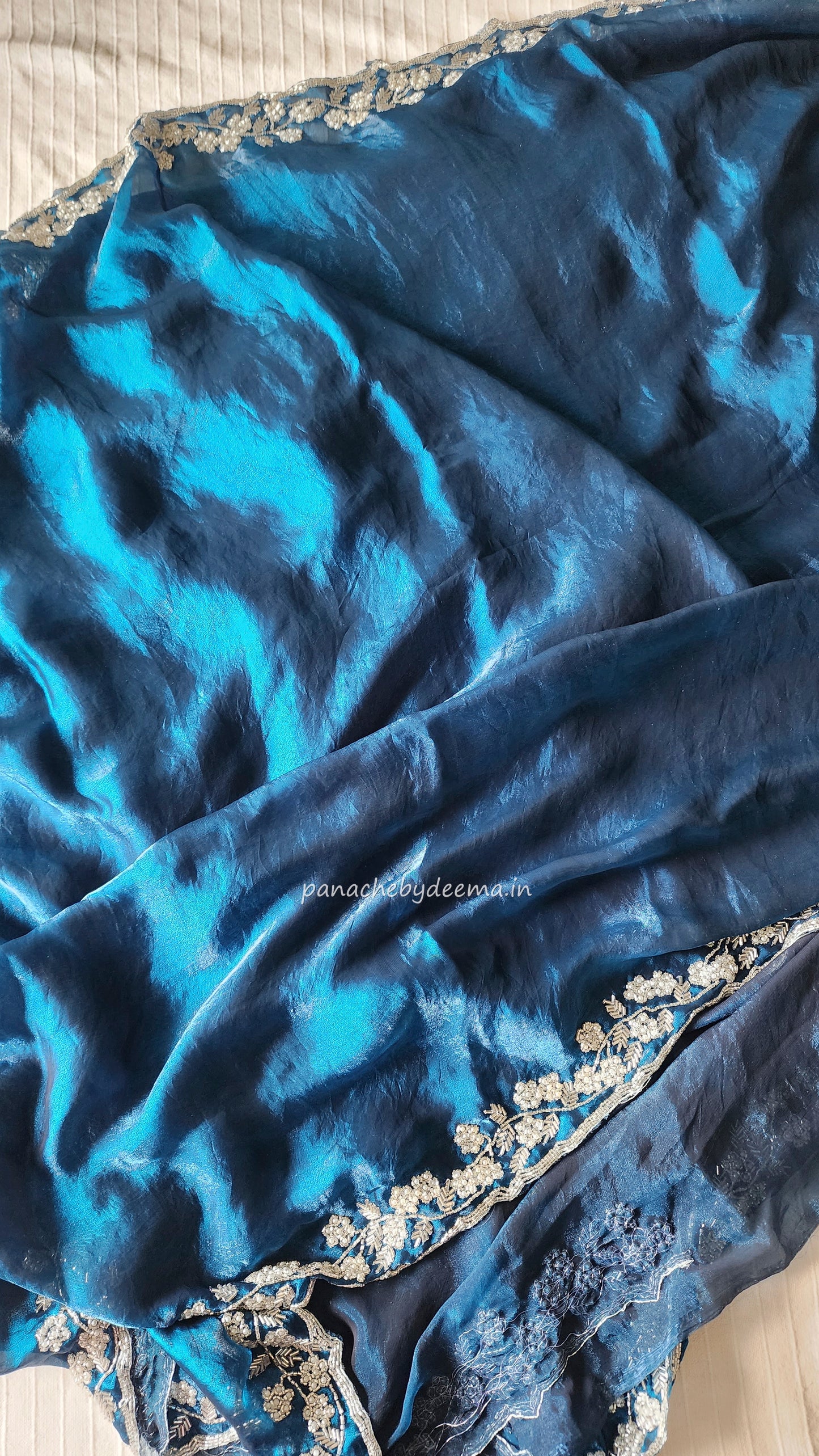 Desiger saree with heavy handwork| Blue | TS6
