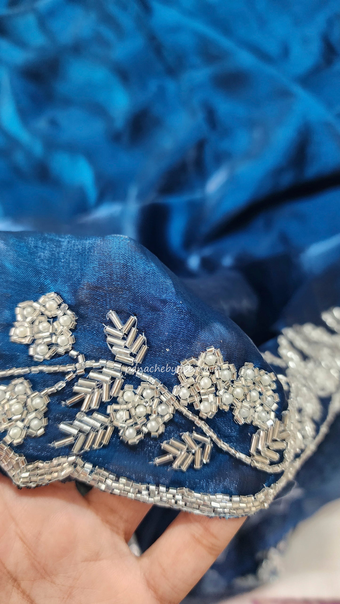 Desiger saree with heavy handwork| Blue | TS6