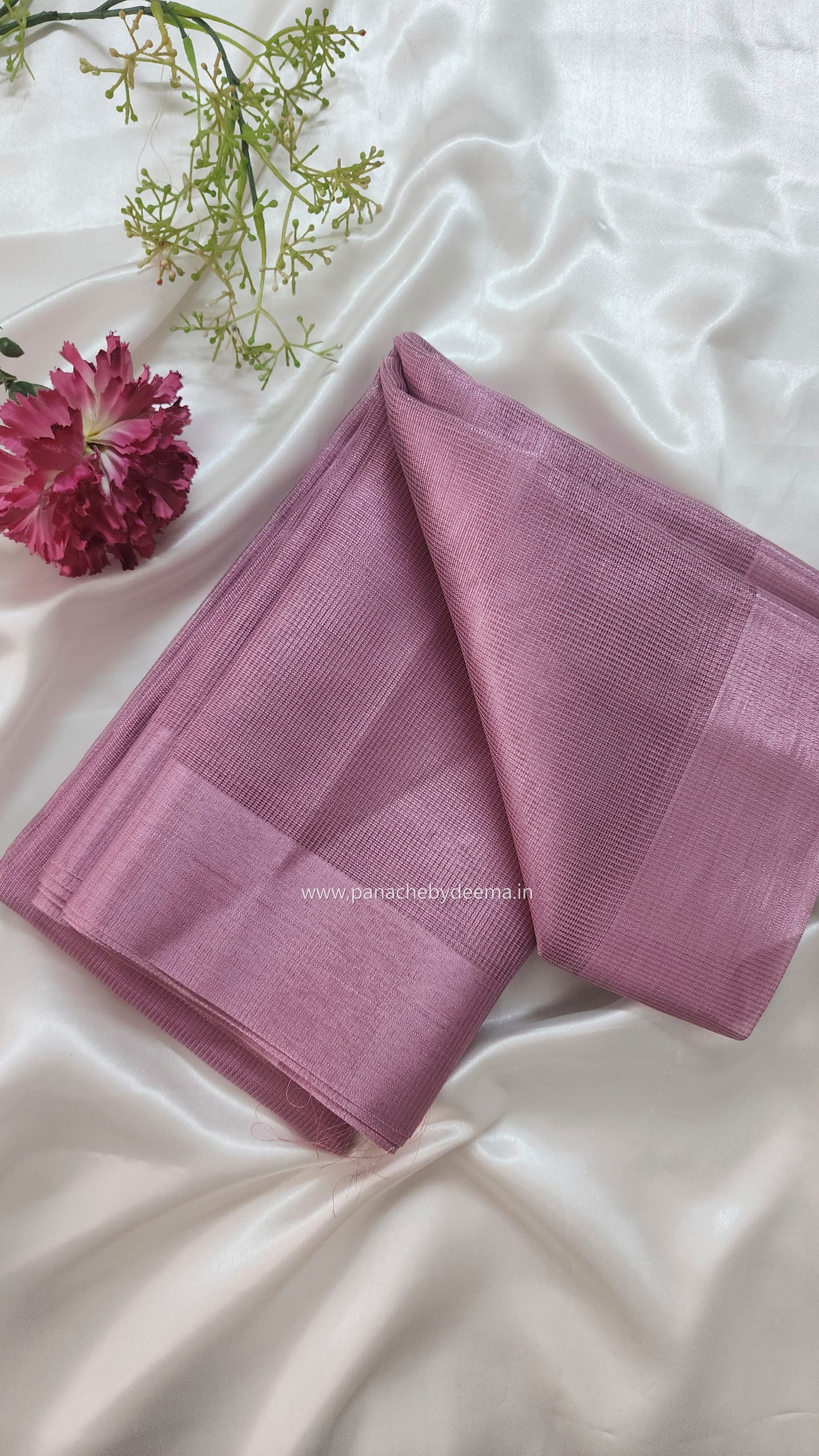 Semi tissue saree | Onion pink | SC100