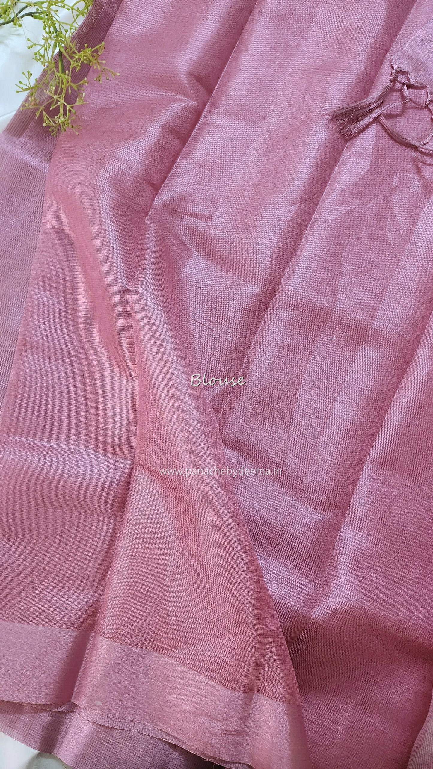 Semi tissue saree | Onion pink | SC100