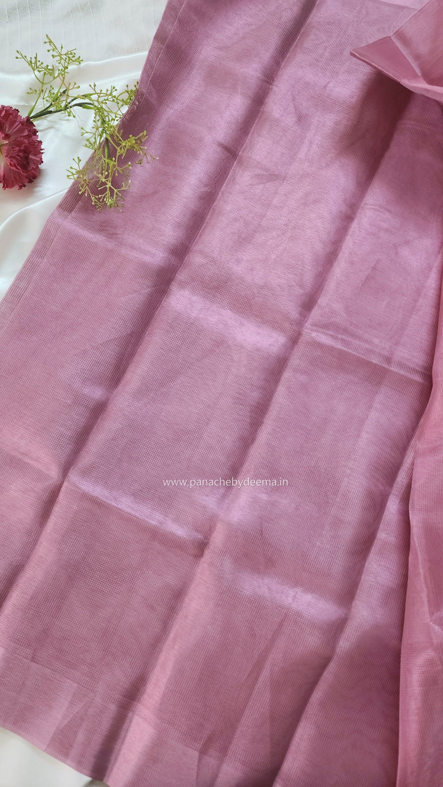 Semi tissue saree | Onion pink | SC100