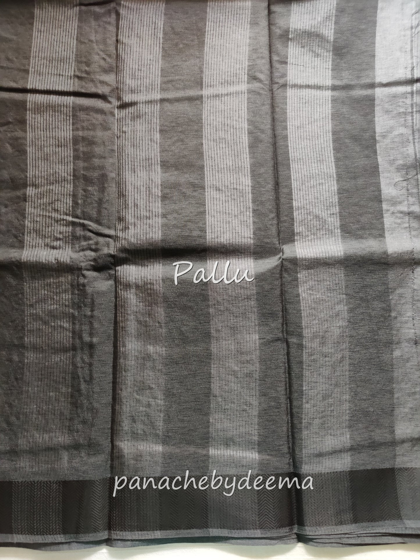 Beautiful semi tussar saree with beautiful thread embroidery | Slate Grey | RF2