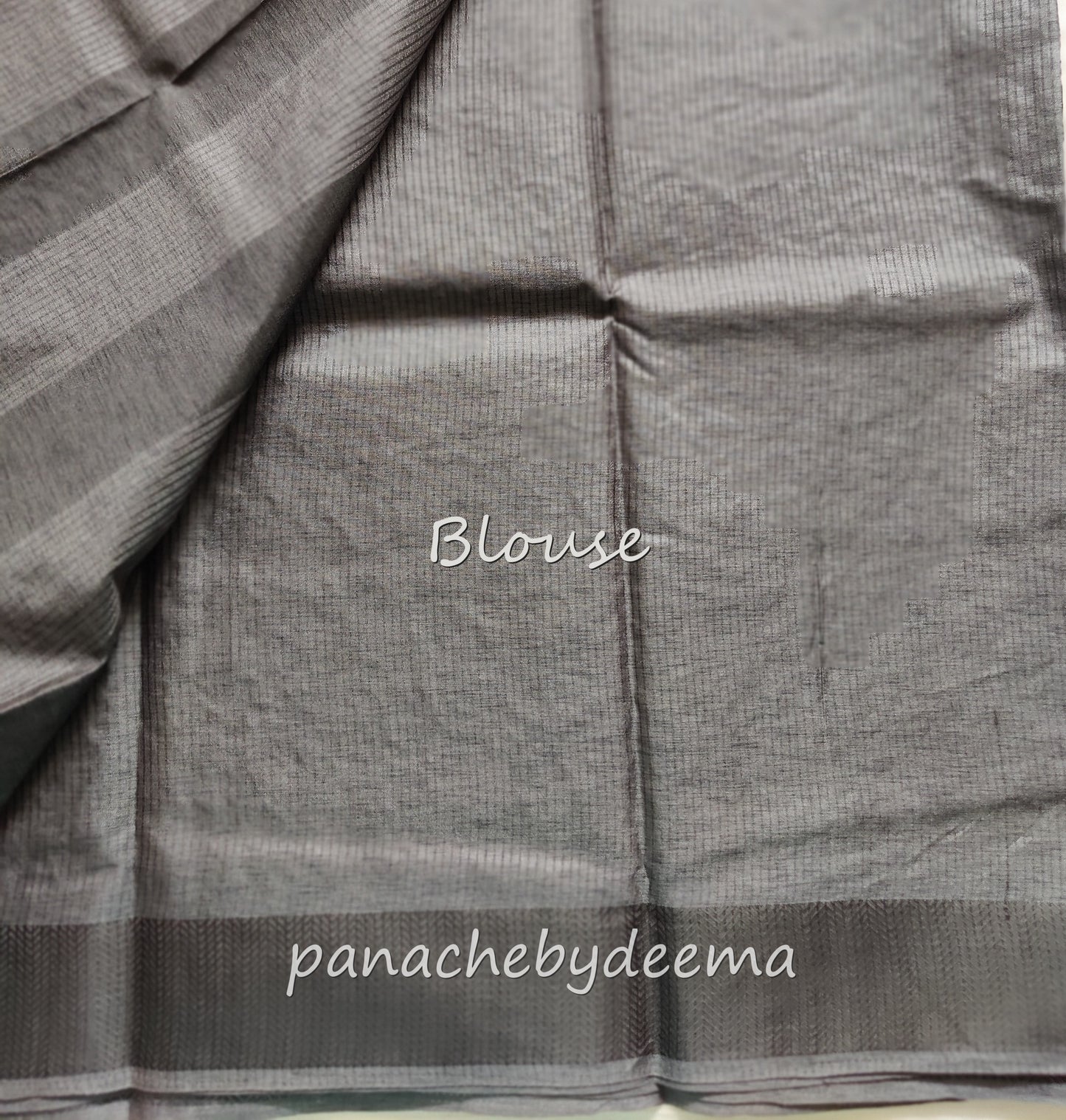 Beautiful semi tussar saree with beautiful thread embroidery | Slate Grey | RF2