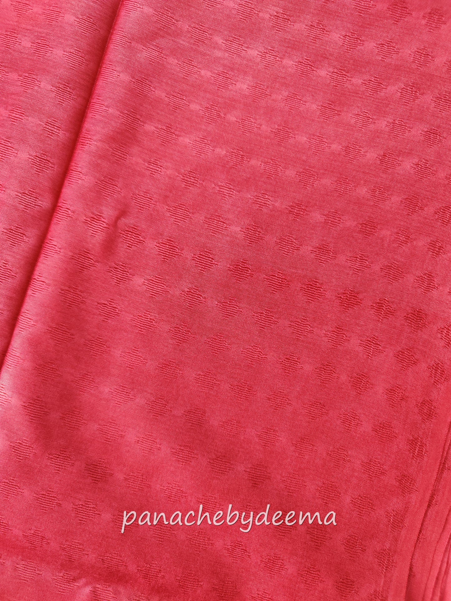 Semi tussar saree with weaving pattern and sequinned pallu | Red | S102