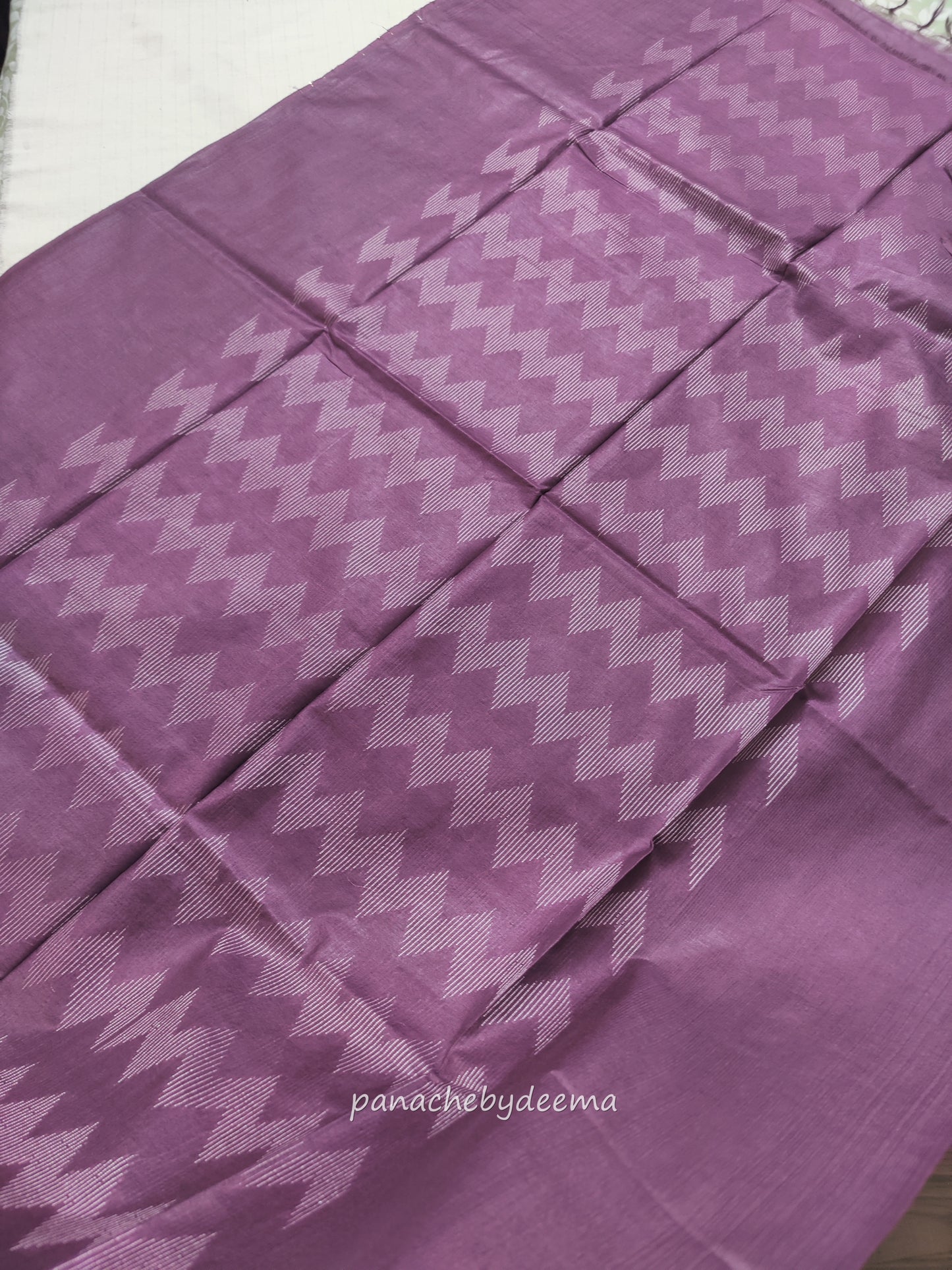 Beautiful semi munga silk saree | Purple light | MS4