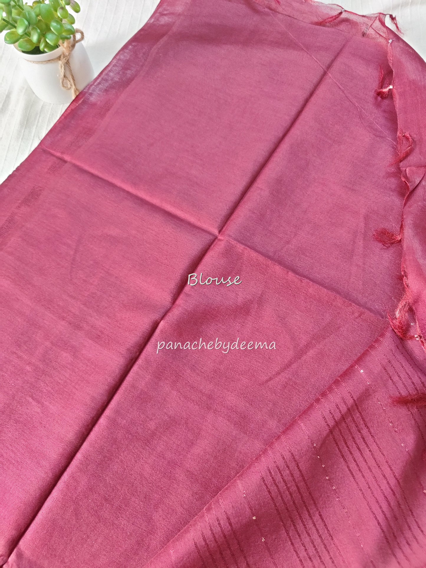 Beautiful semi munga silk saree |Maroon | M5