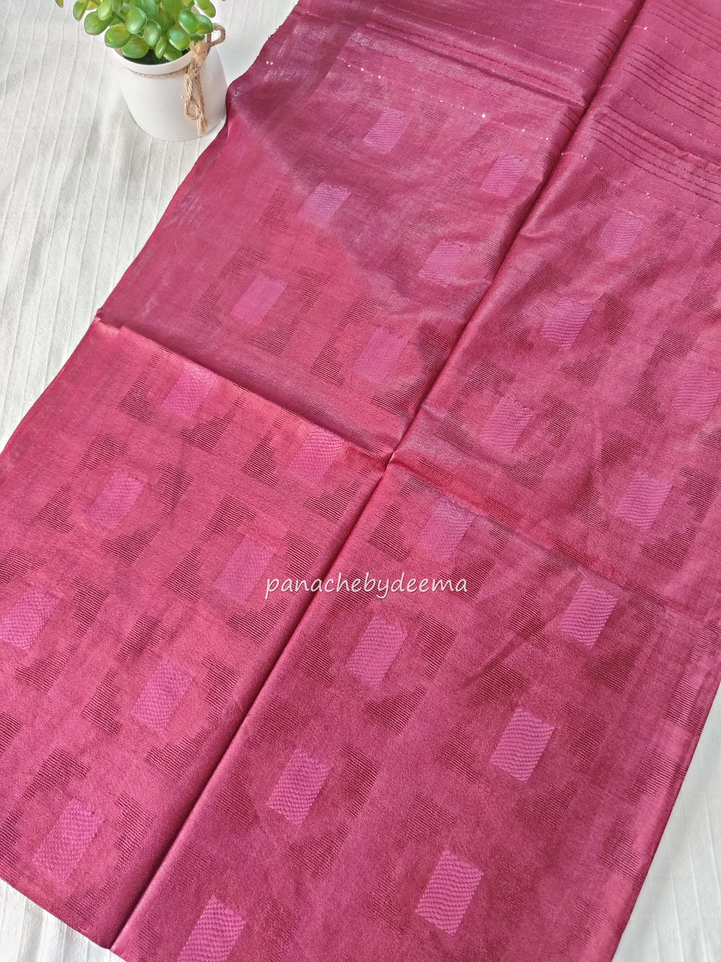 Beautiful semi munga silk saree |Maroon | M5