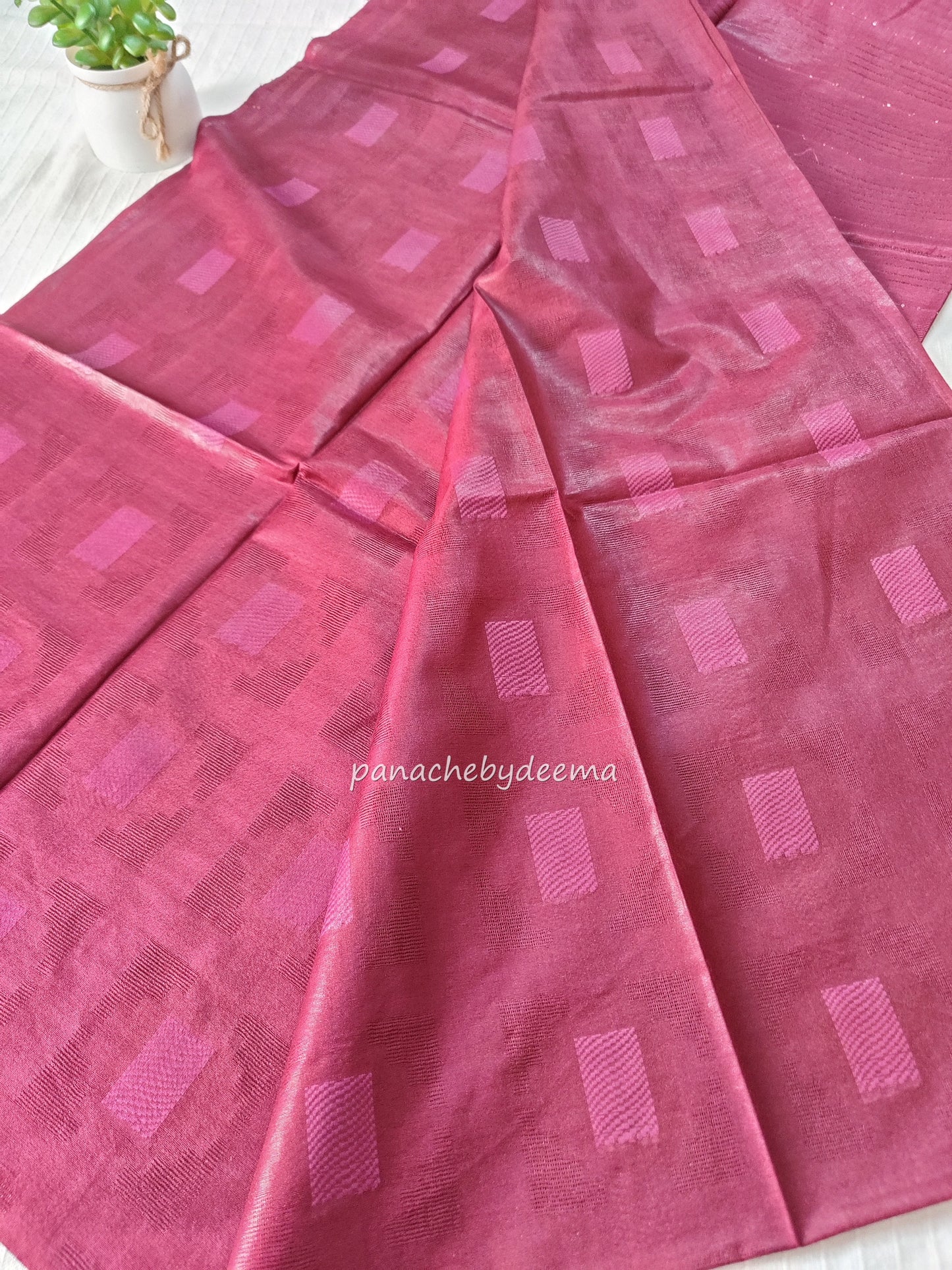 Beautiful semi munga silk saree |Maroon | M5