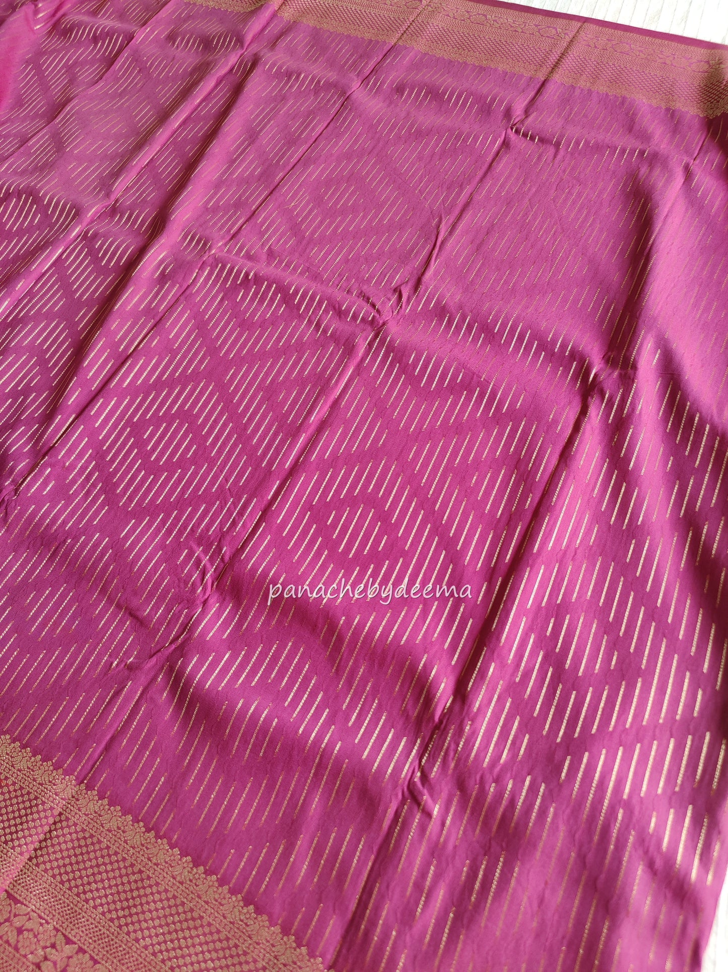 Semi silk designer sareee with zari weaving| Pink | BS7