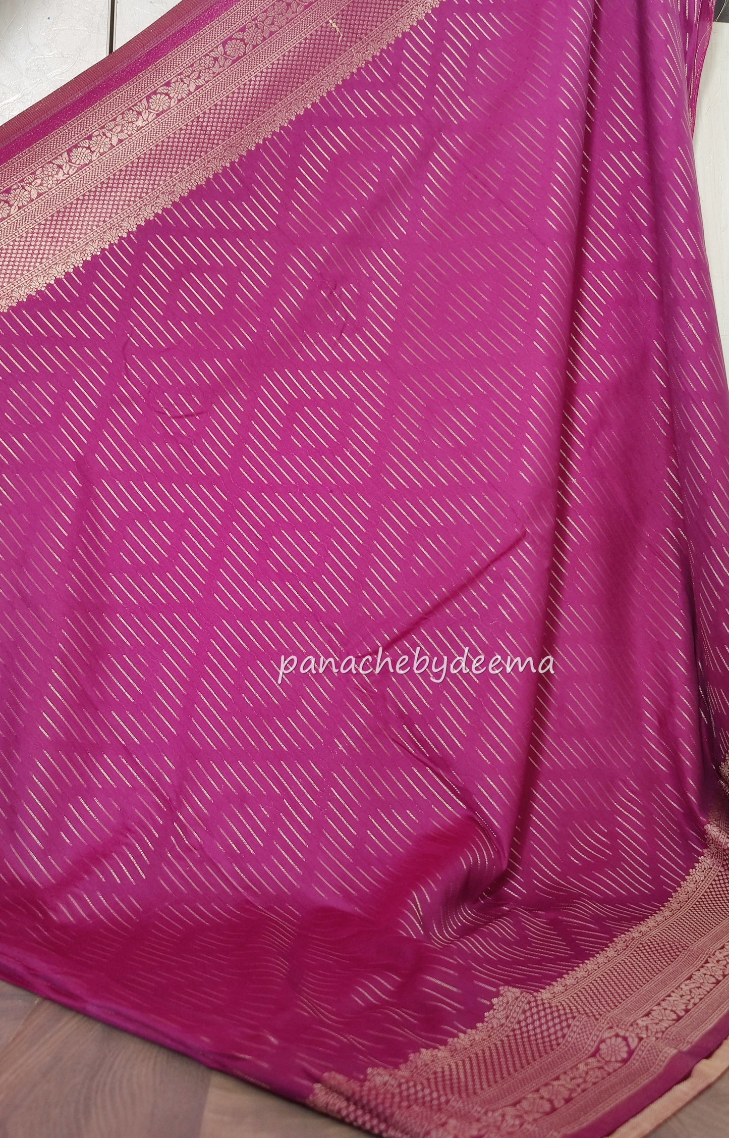 Semi silk designer sareee with zari weaving| Pink | BS7