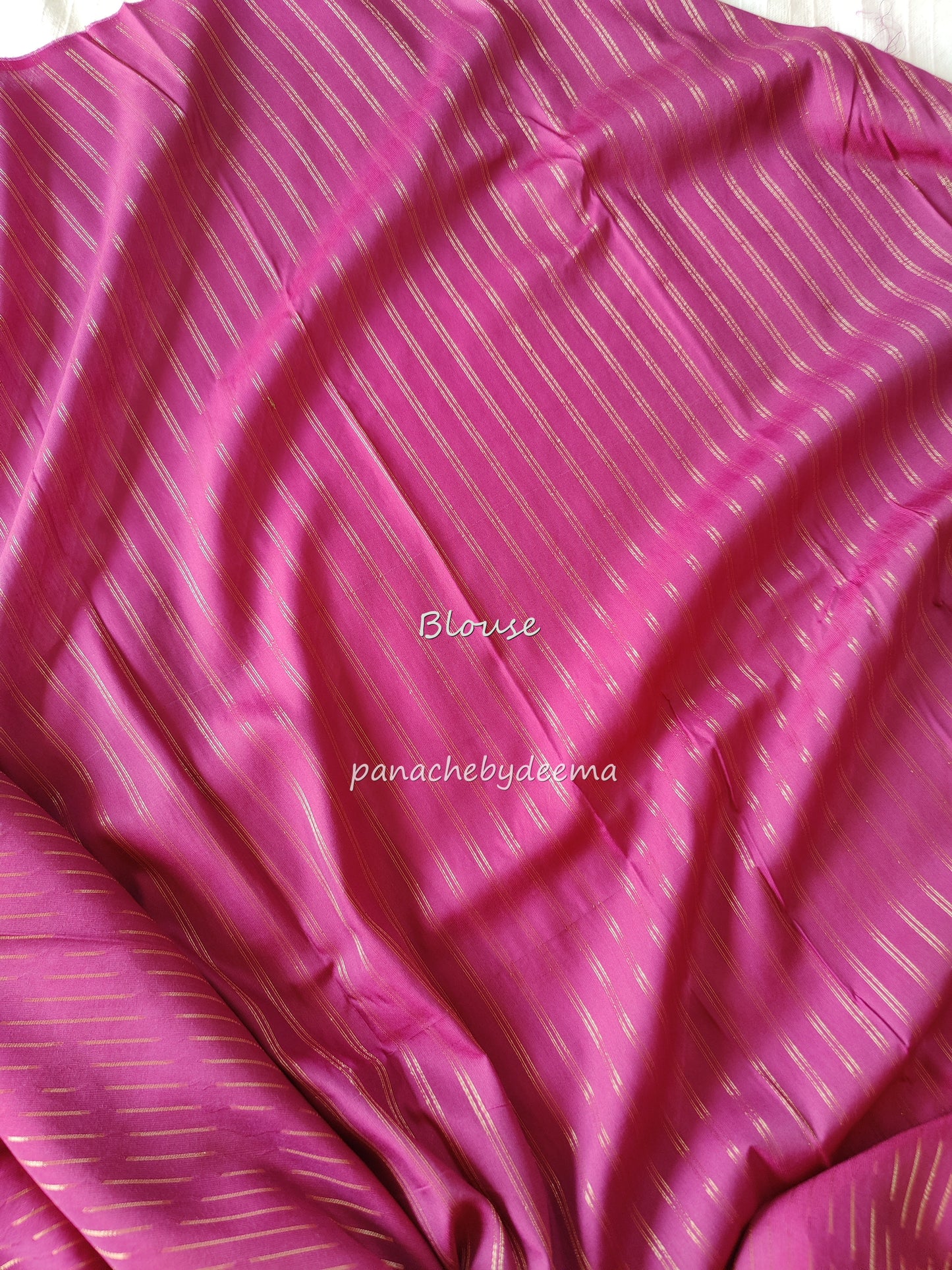 Semi silk designer sareee with zari weaving| Pink | BS7