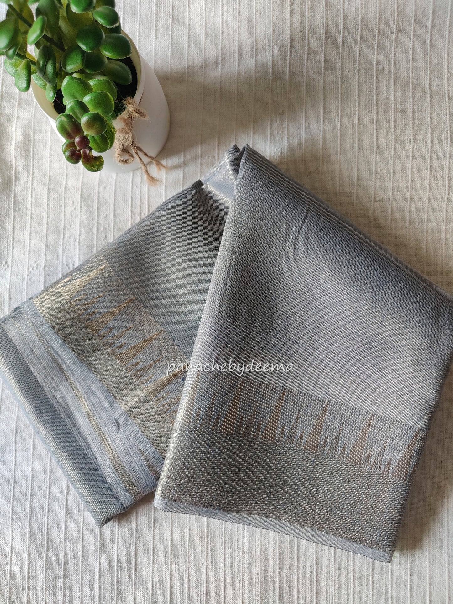 Pastel tissue saree | Powder blue | PSTL1