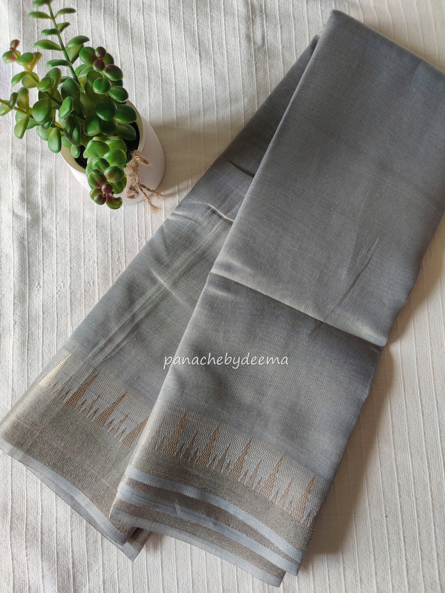 Pastel tissue saree | Powder blue | PSTL1