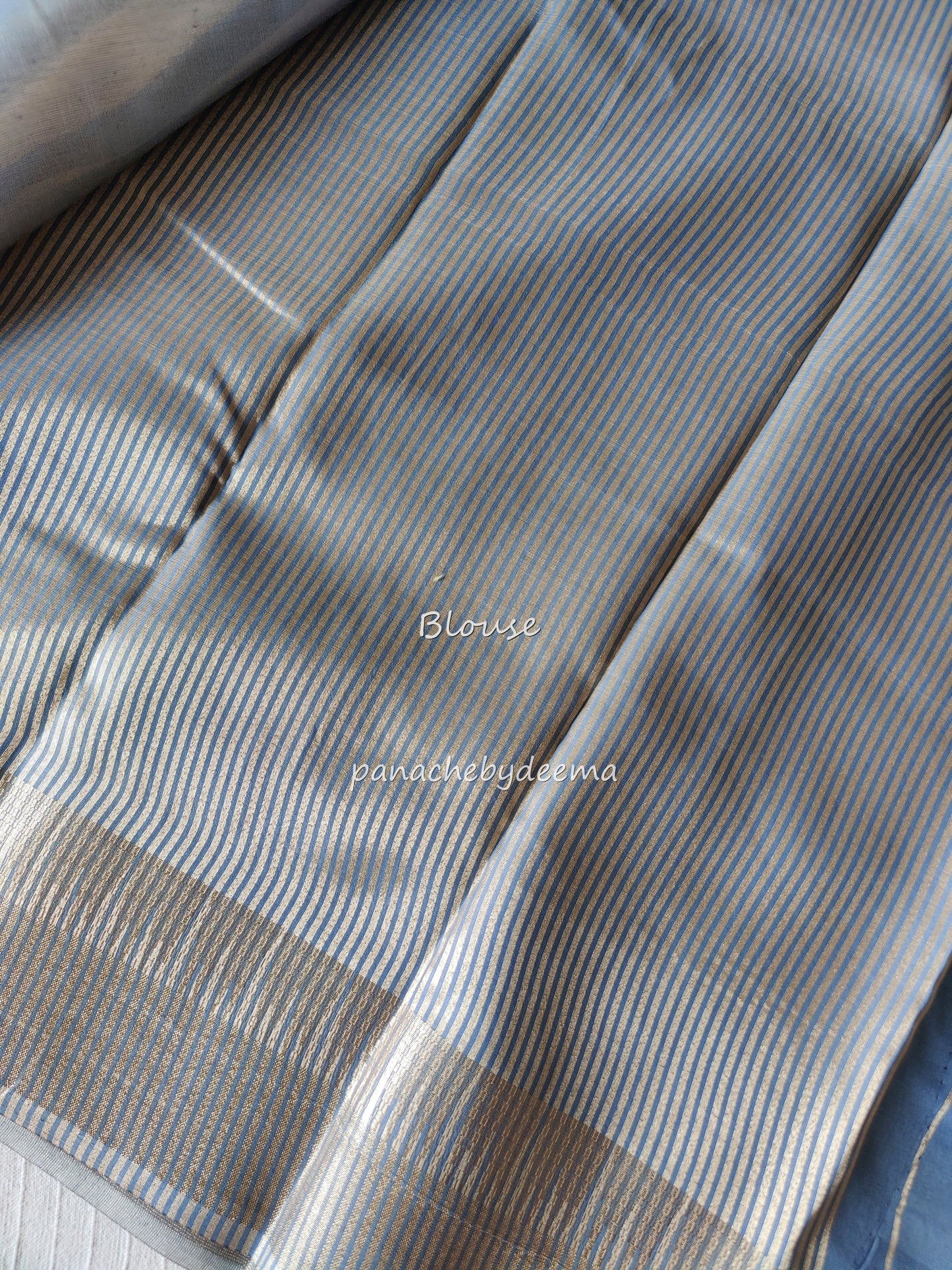 Pastel tissue saree | Powder blue | PSTL1
