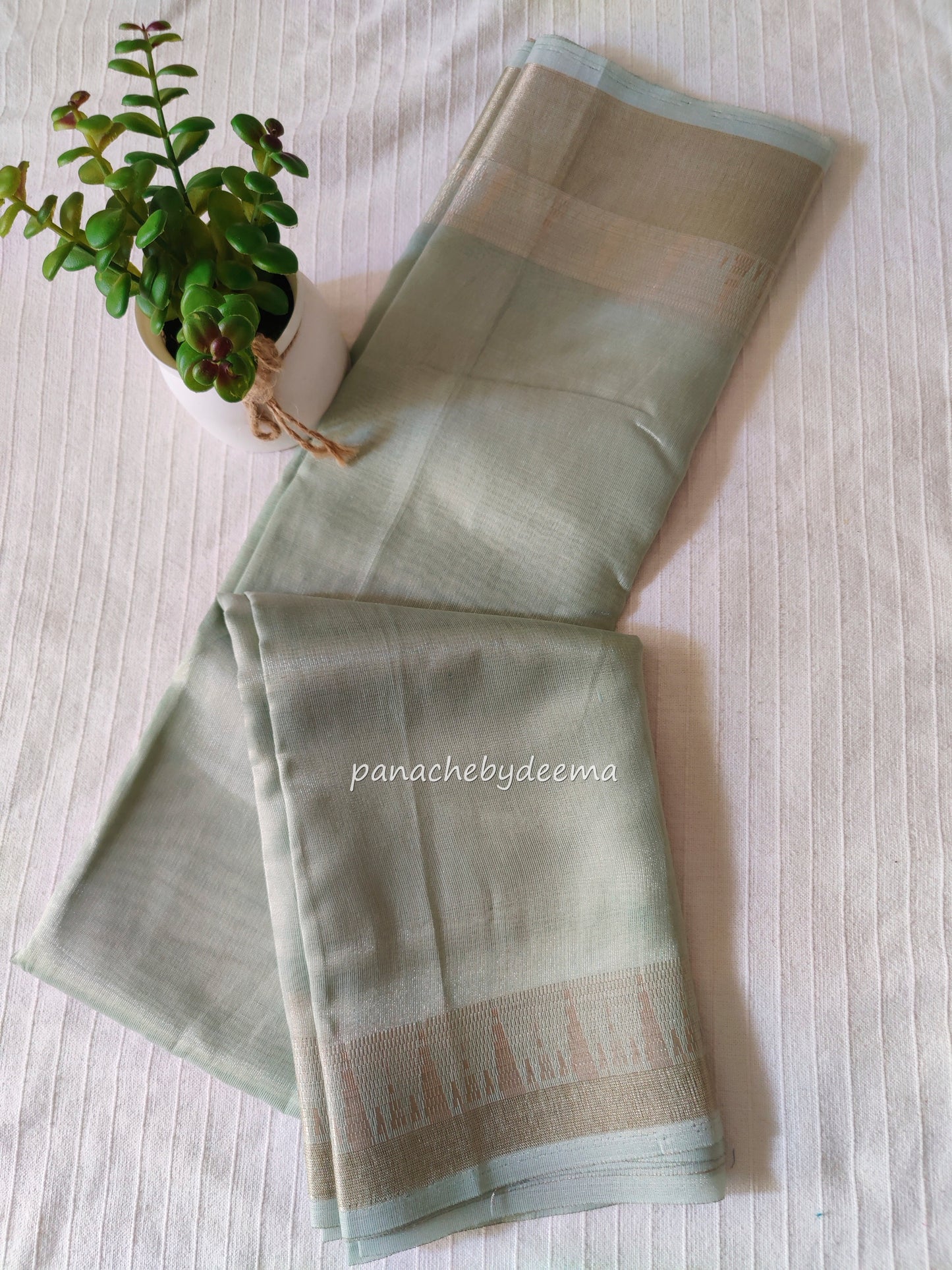 Pastel tissue saree | Pastel green| PSTL3