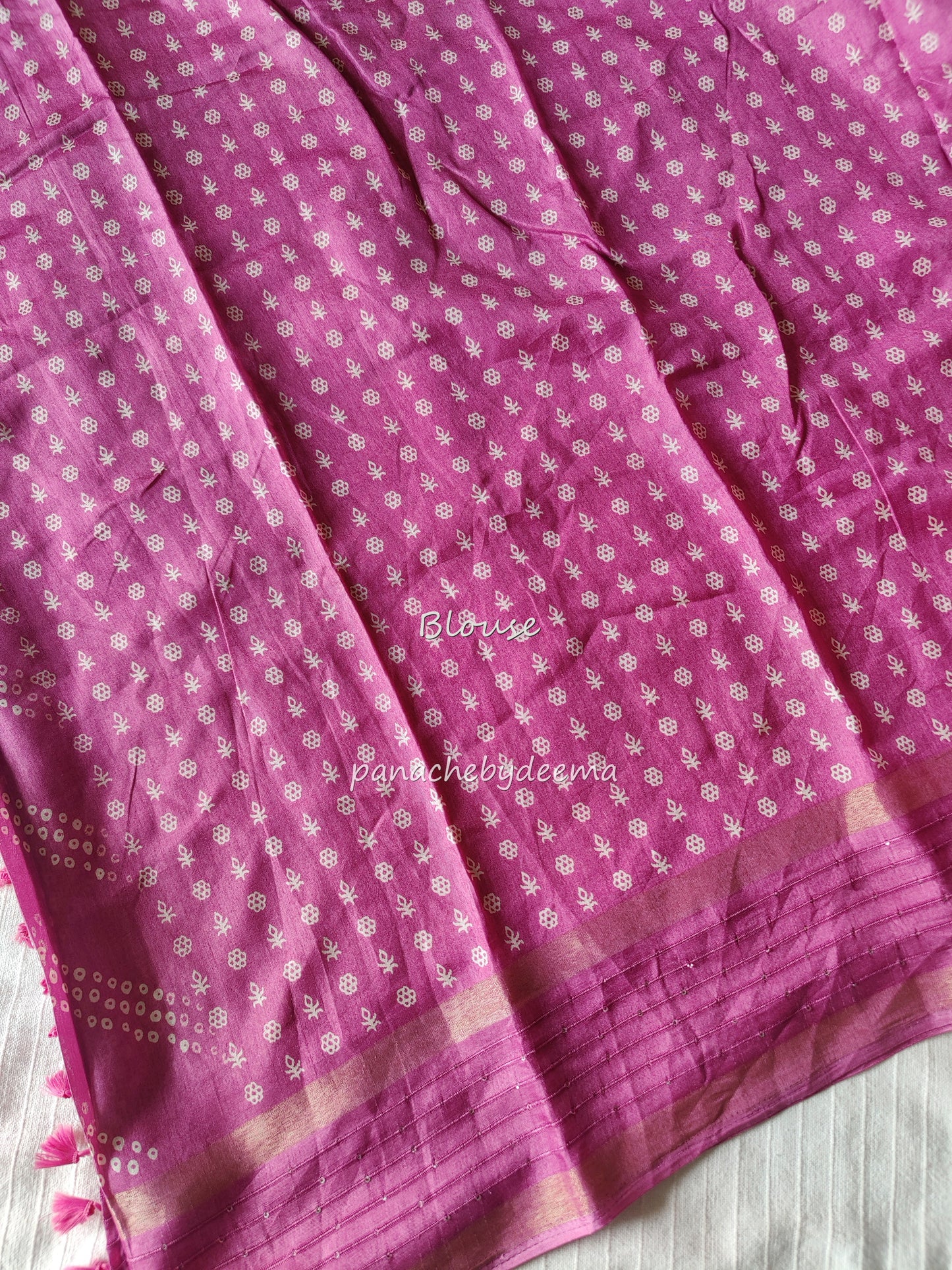 Beautiful daily wear saree with sequined borders | Pink | KA4