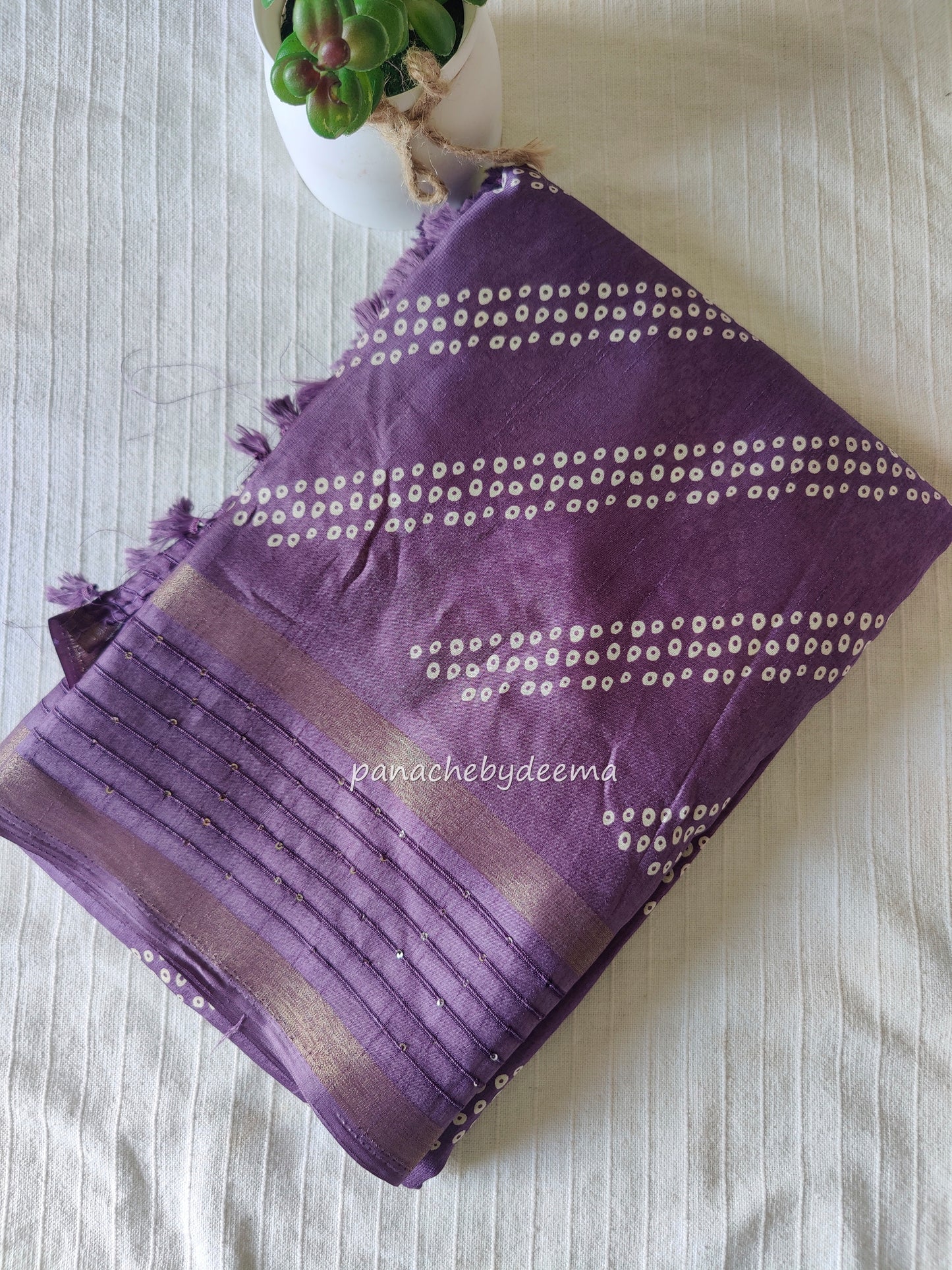 Beautiful semisilk casual wear saree | Violet | KA2