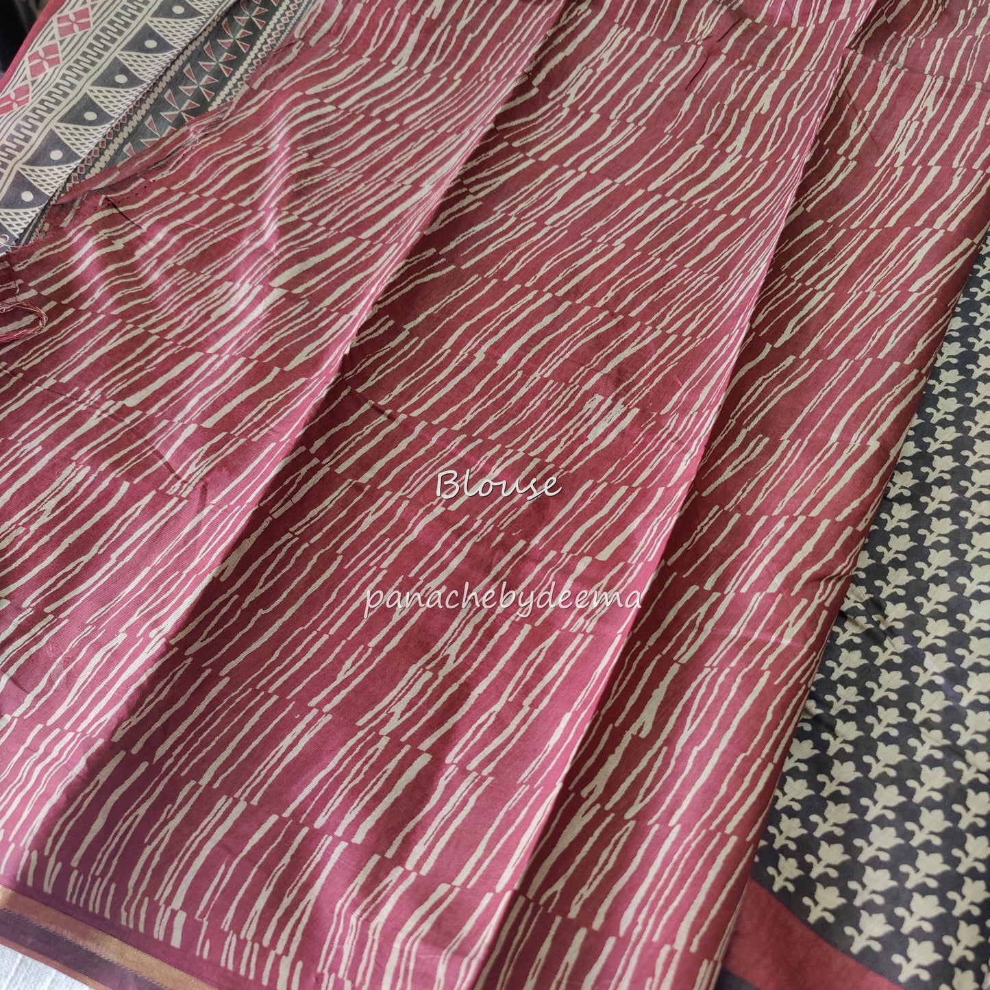 Ajrakh design casual /daily wear saree |MO3