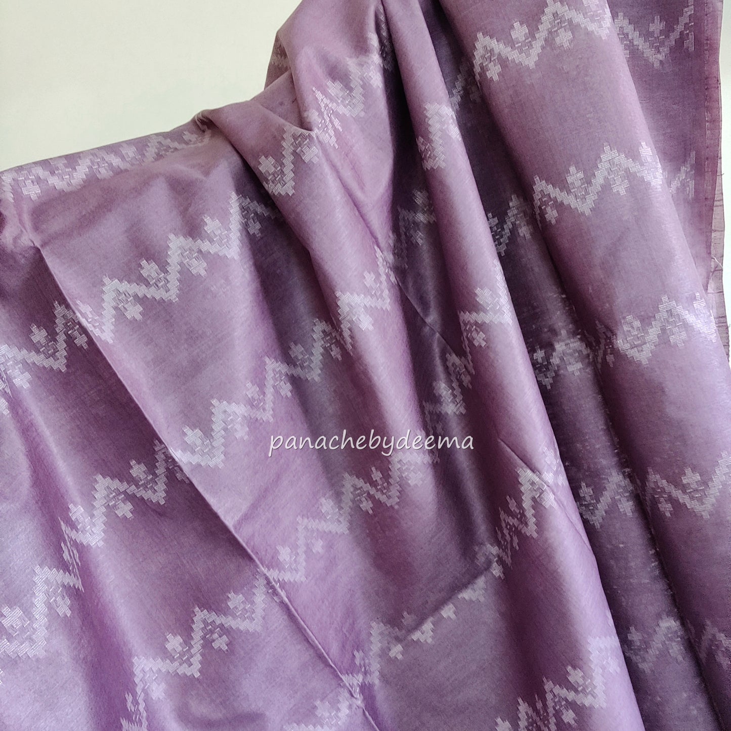 Semi tussar saree with thread weaving| Onion pink| D4