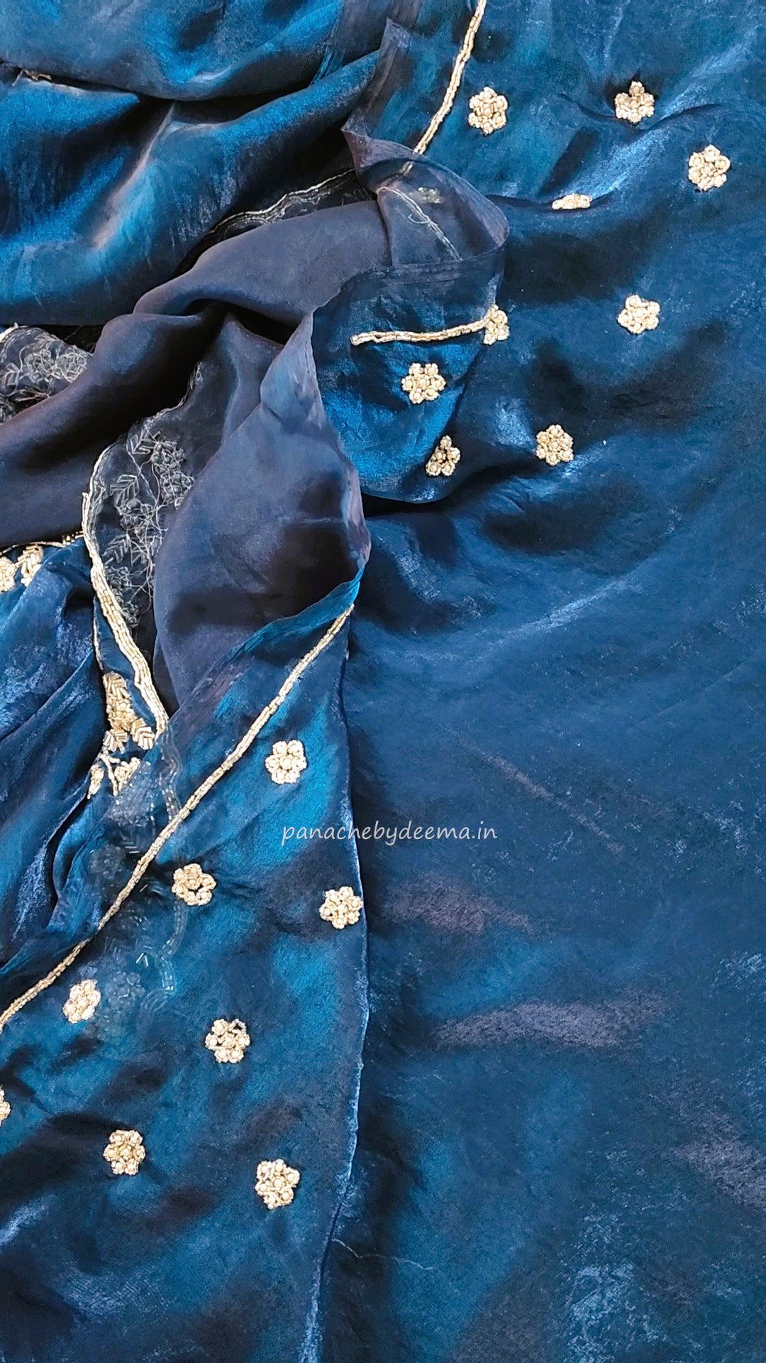 Desiger saree with heavy handwork| Blue | TS6