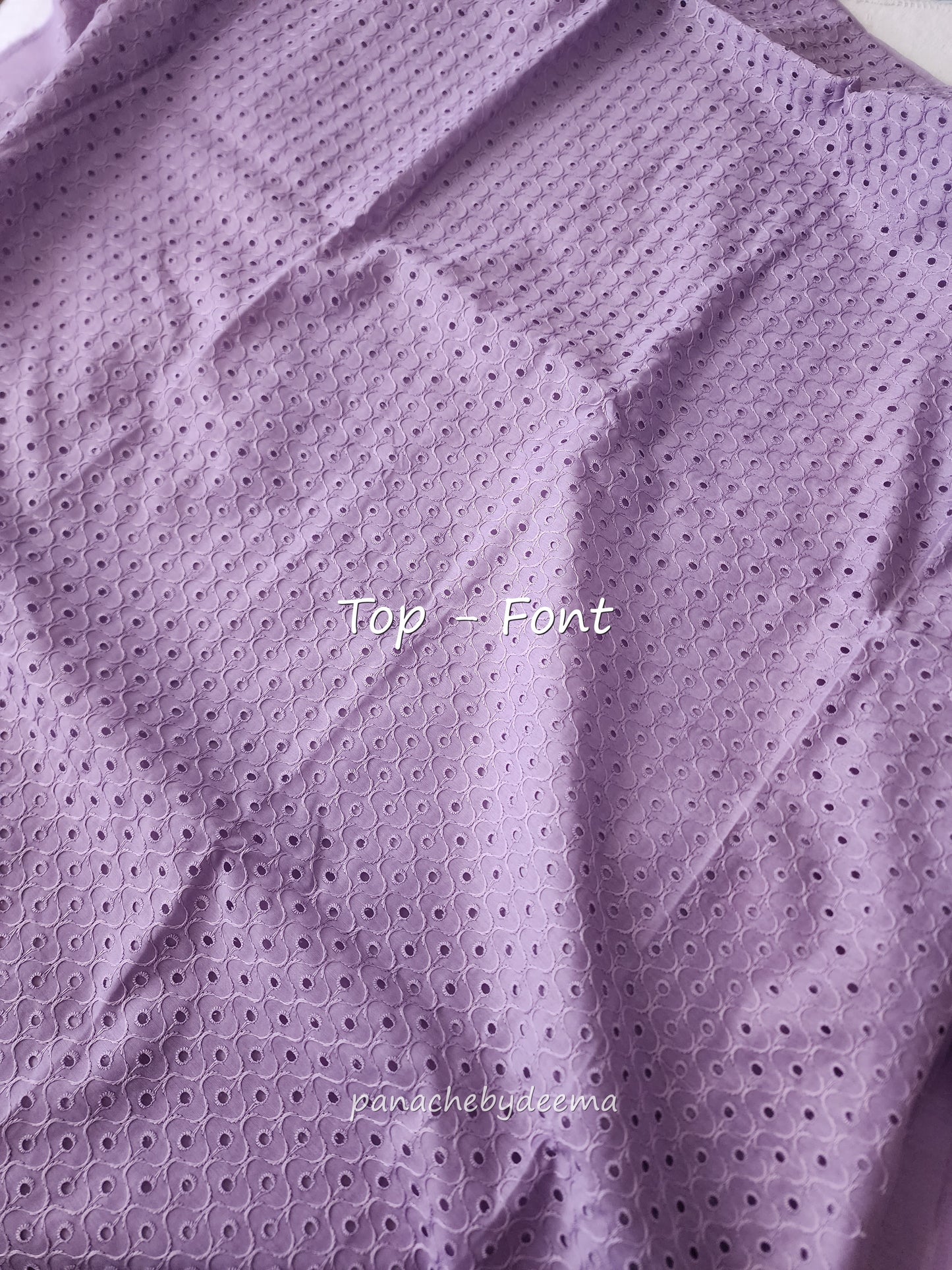 Semi raw silk hakoba material unstitched salwar set | Lavender | H1