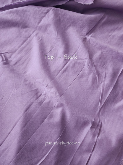 Semi raw silk hakoba material unstitched salwar set | Lavender | H1