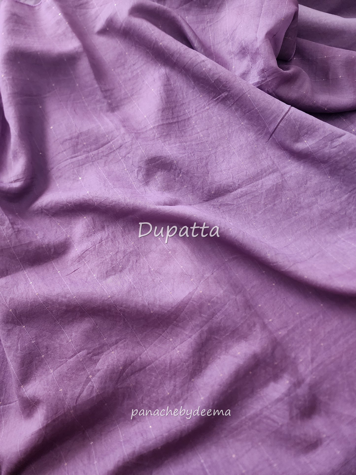 Semi raw silk hakoba material unstitched salwar set | Lavender | H1