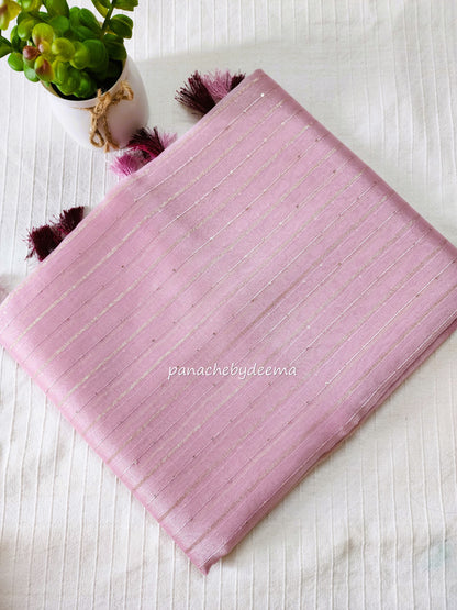 Tissue organza saree with sequins | pink | T1