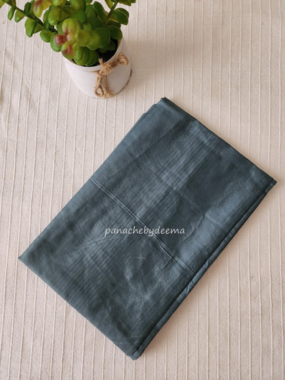 Semi tussar unstitched salwar set | Teal blue | S2