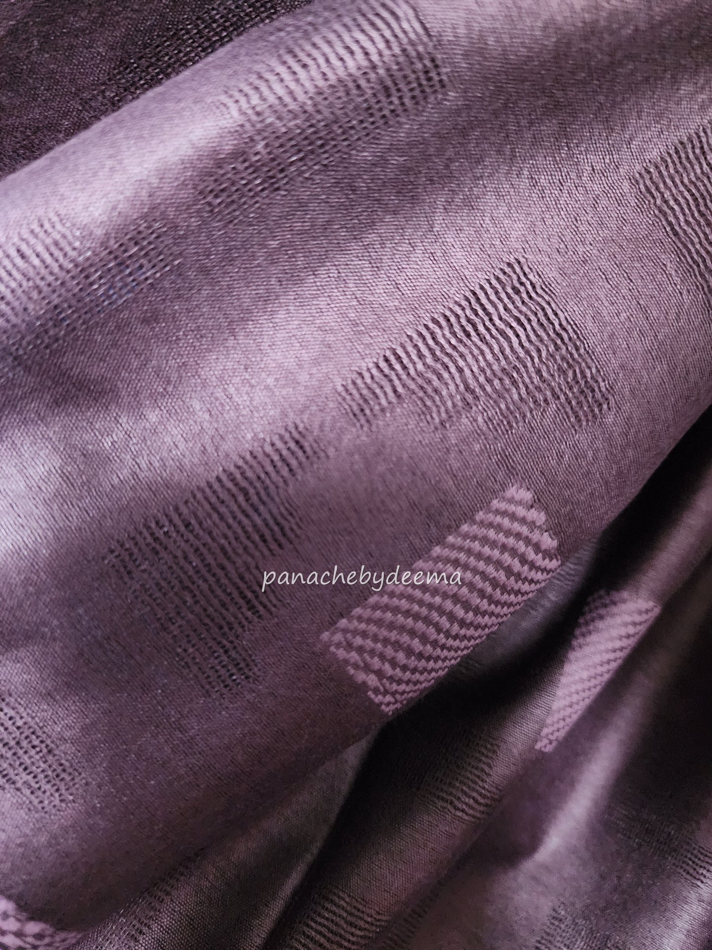 Beautiful semi munga silk saree |Dark purple| M4