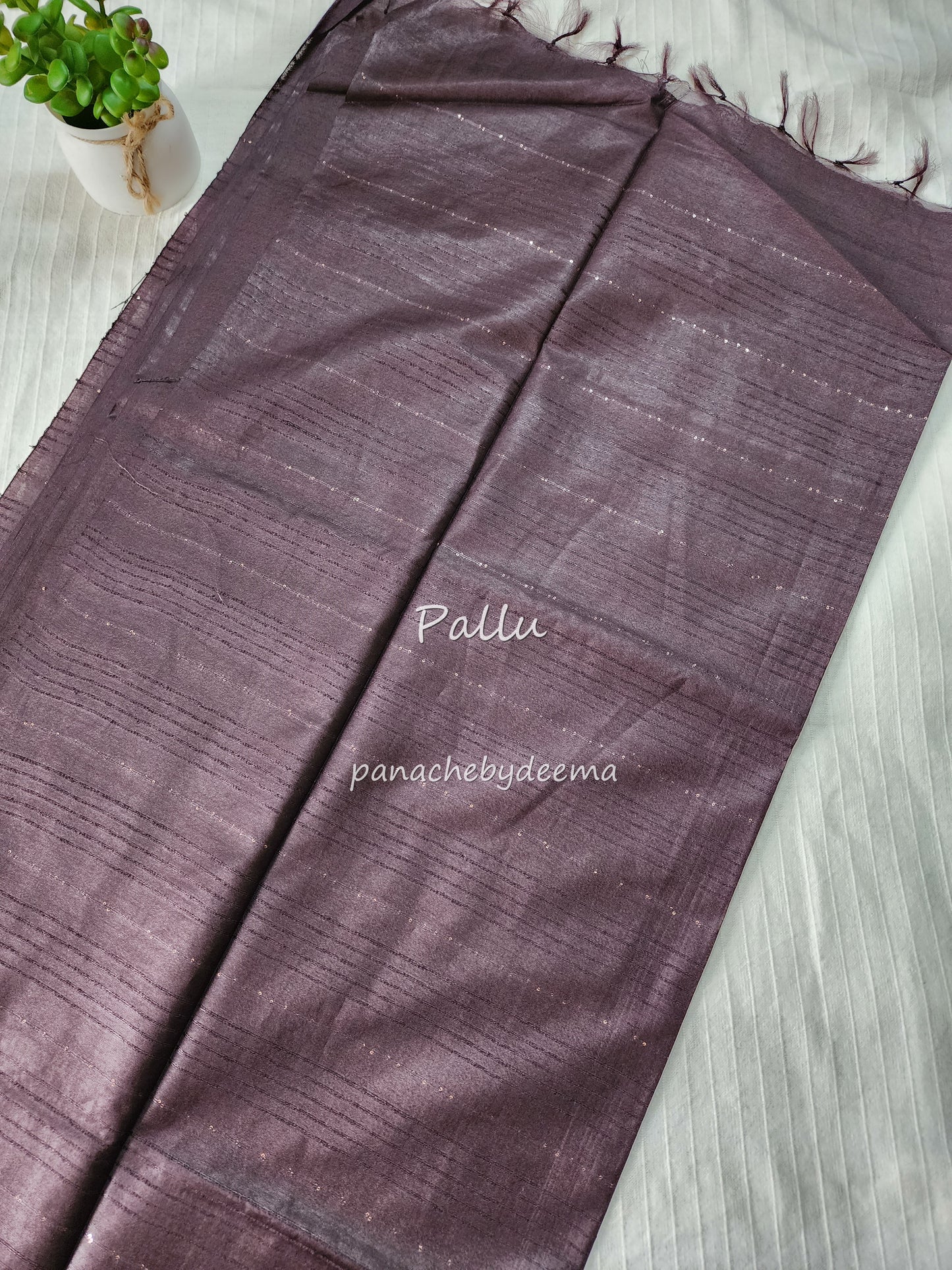Beautiful semi munga silk saree |Dark purple| M4