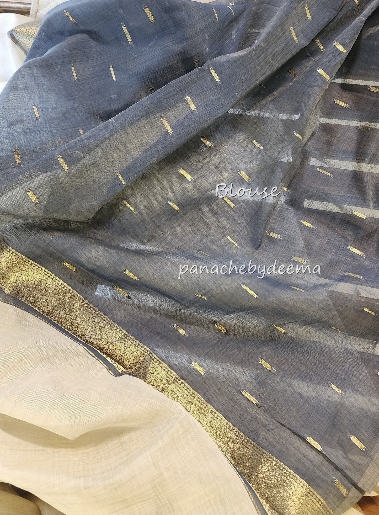 Semi  chanderi silk saree |J1