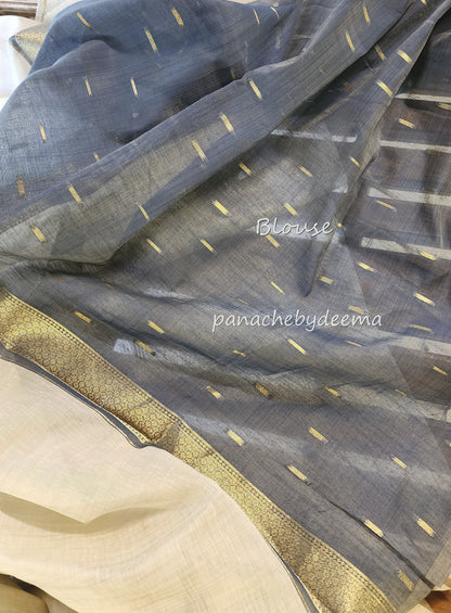 Semi  chanderi silk saree |J1