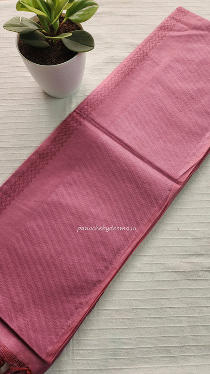 Semi munga saree  | Light pink | W8