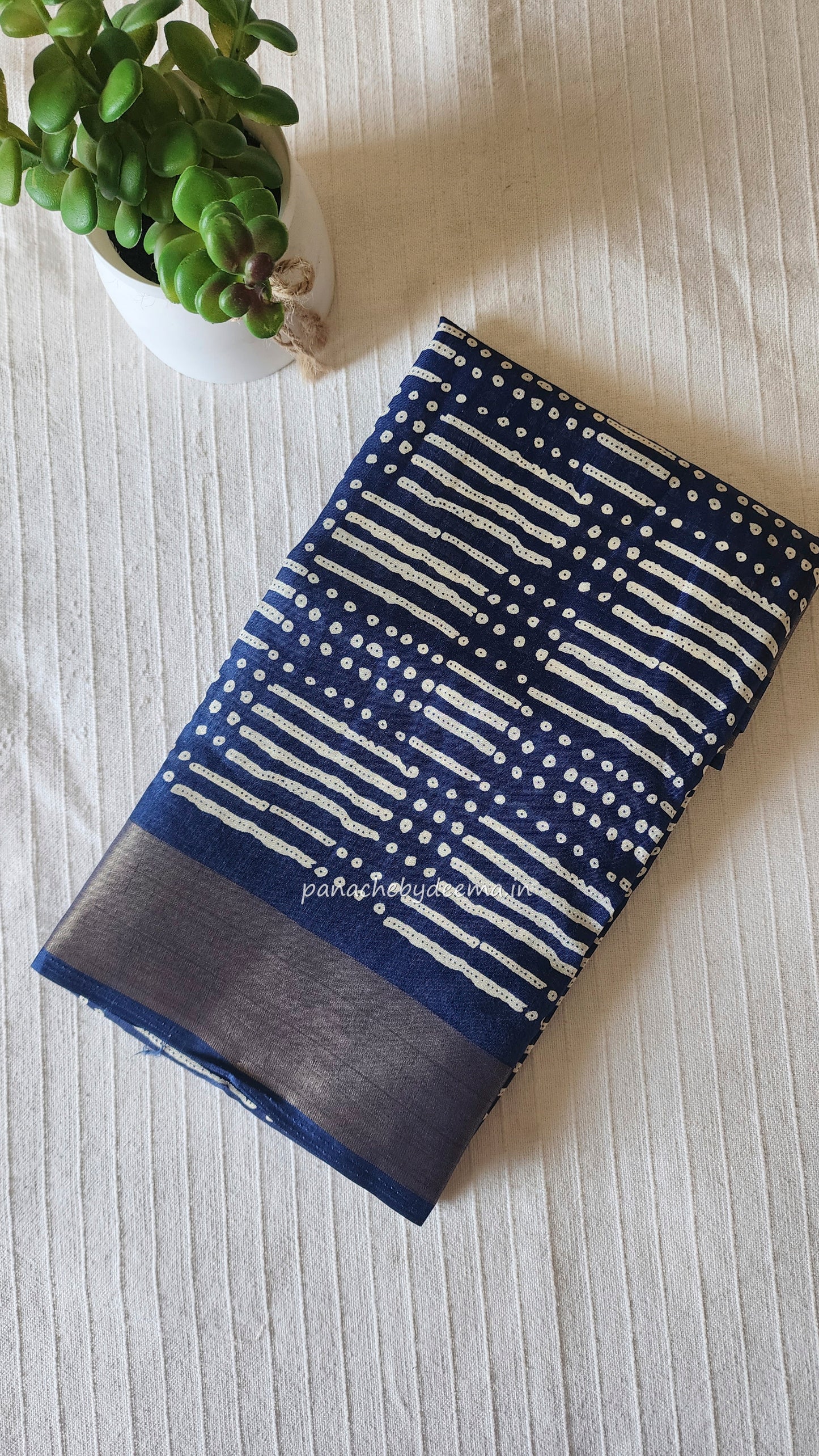Casual/daily wear saree | Blue| S7