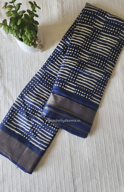 Casual/daily wear saree | Blue| S7
