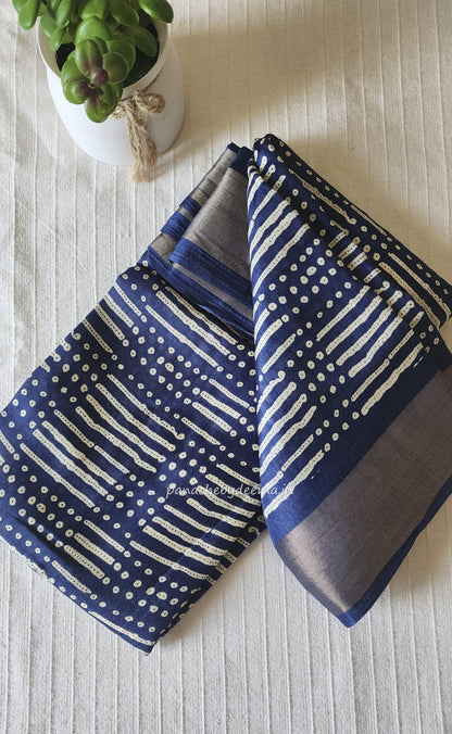 Casual/daily wear saree | Blue| S7