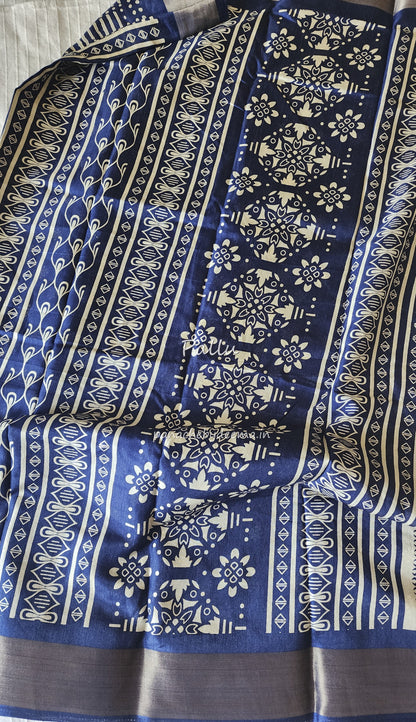Casual/daily wear saree | Blue| S7