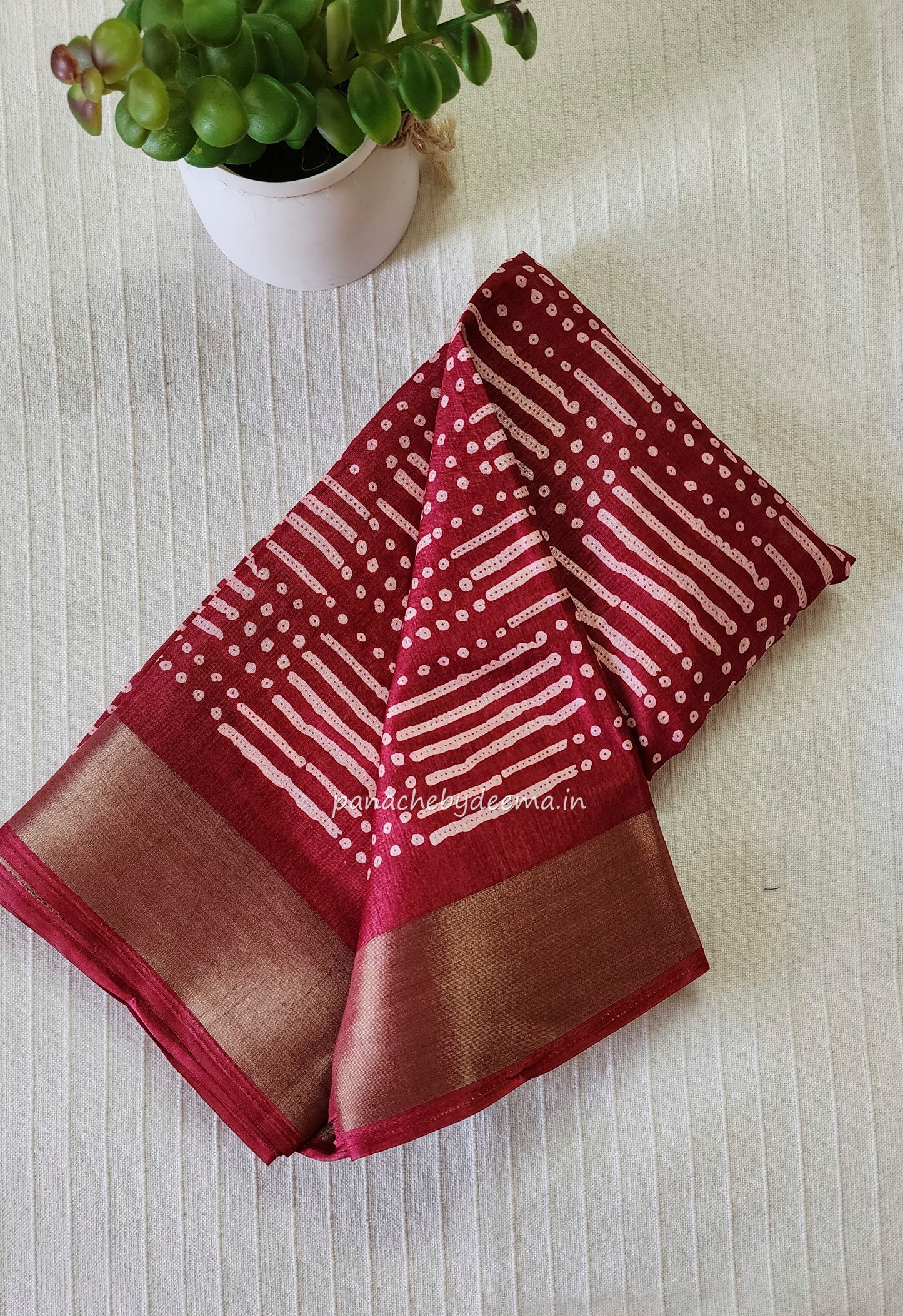 Casual/daily wear saree | Reddish pink| S8