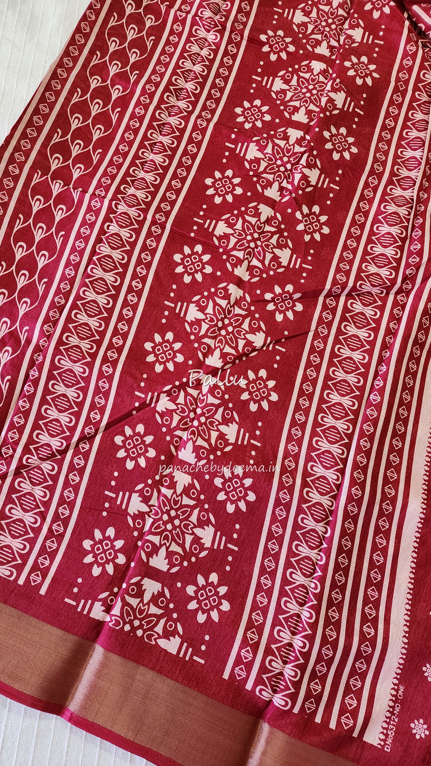 Casual/daily wear saree | Reddish pink| S8