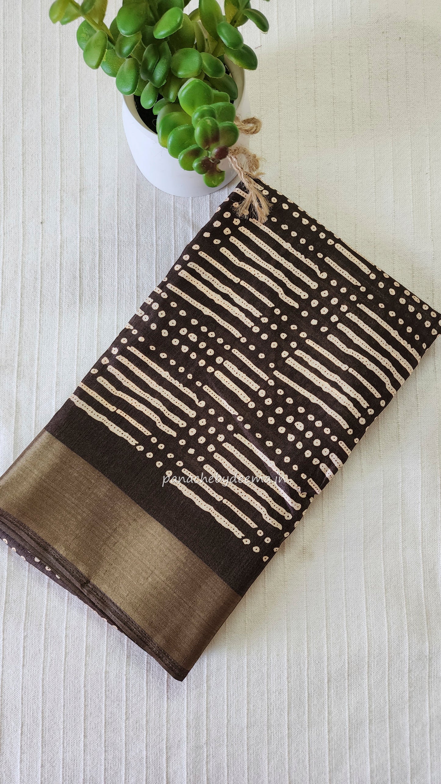 Casual/daily wear saree |brown | S9