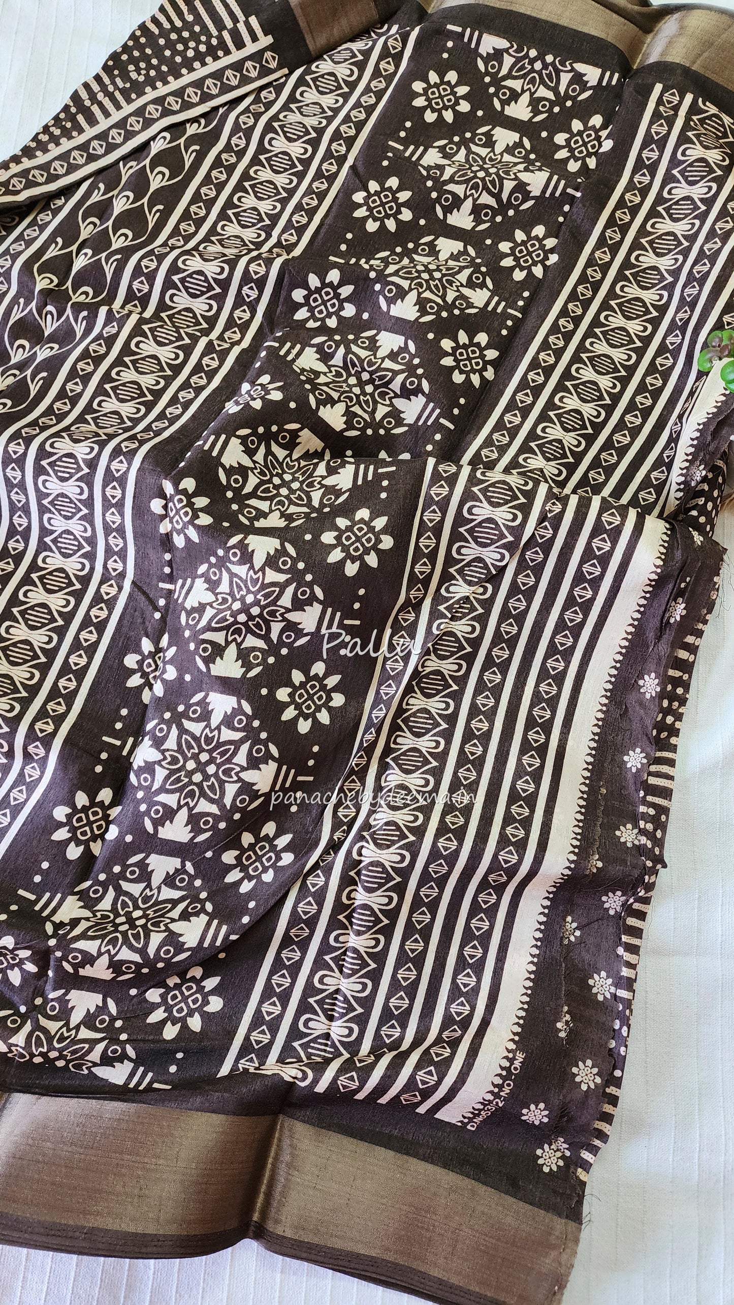 Casual/daily wear saree |brown | S9