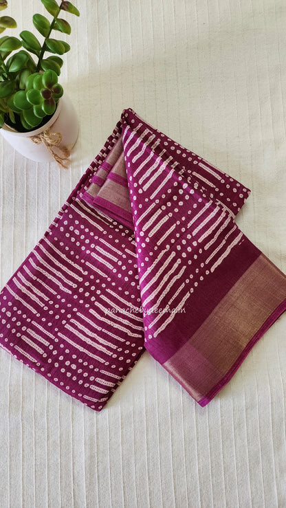 Casual/daily wear saree |Majenta| S10