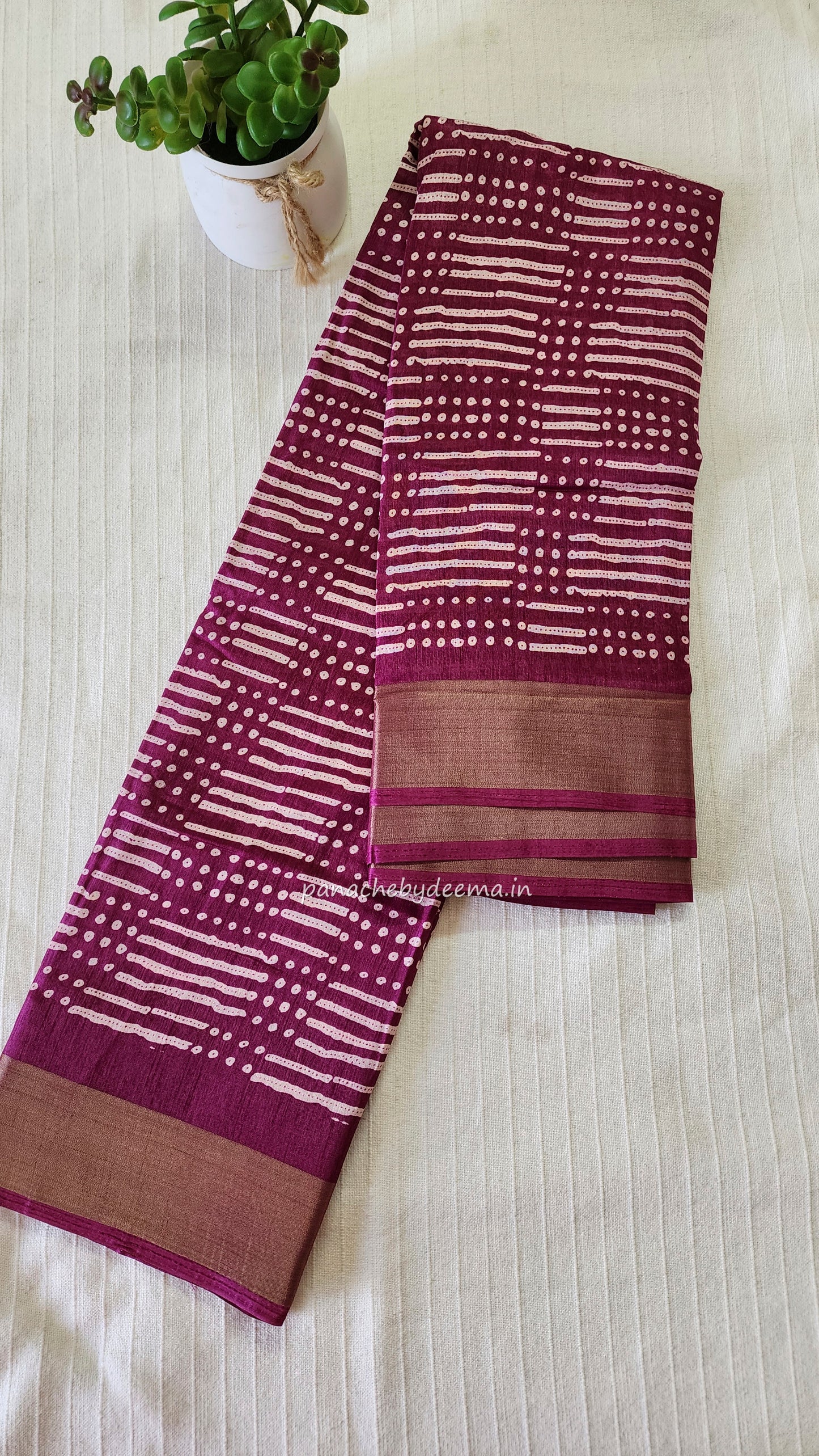 Casual/daily wear saree |Majenta| S10