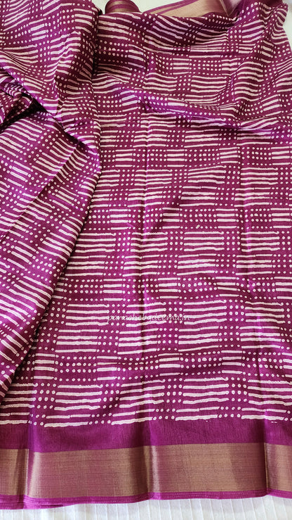 Casual/daily wear saree |Majenta| S10
